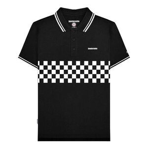 Lambretta Mens Toned Polo Shirt / Black
